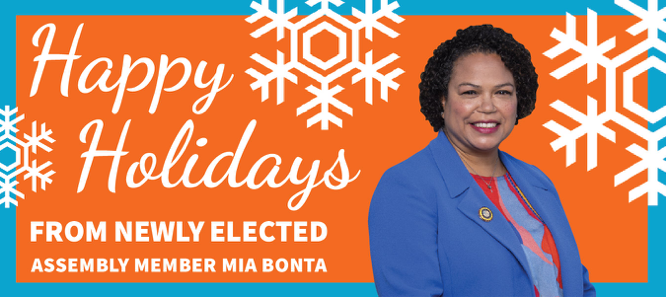 Assemblymember Bonta happy holidays banner jpg