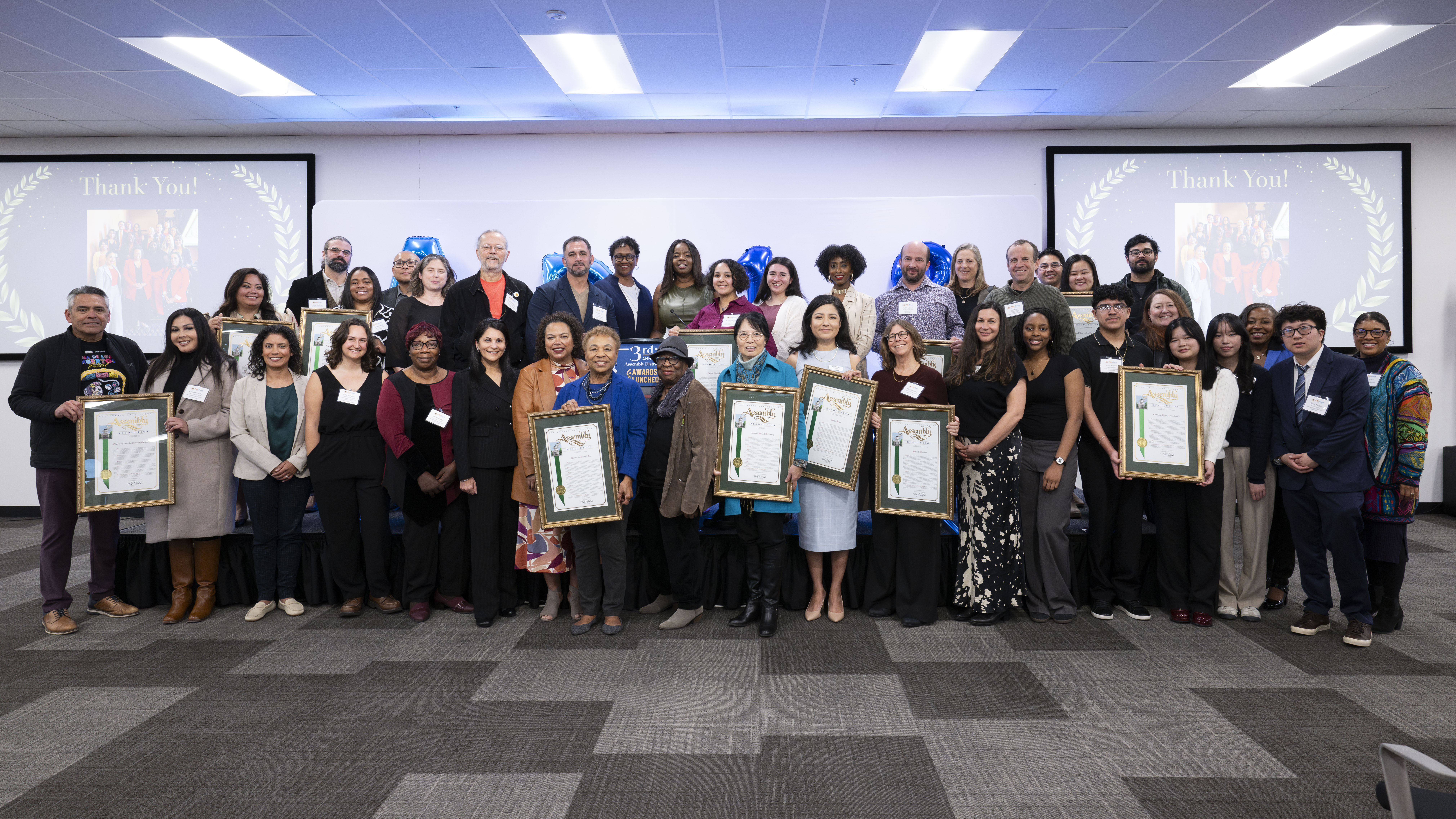 Assemblymember Bonta with AD-18 awardees.