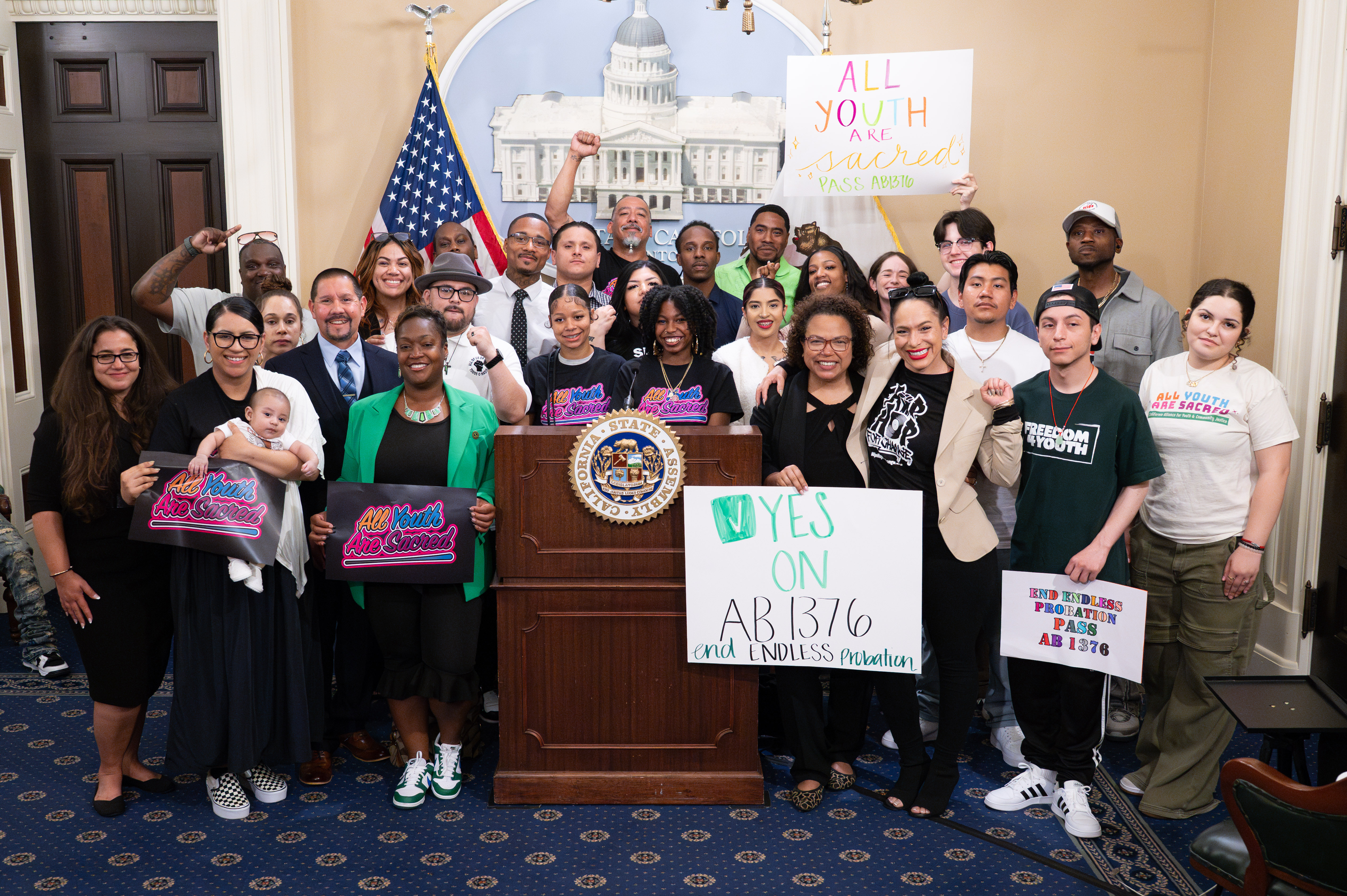 Youth Justice Press Conference.