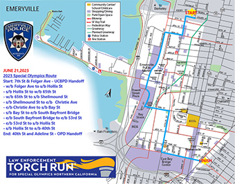 Special Olympics Torch Run flyer