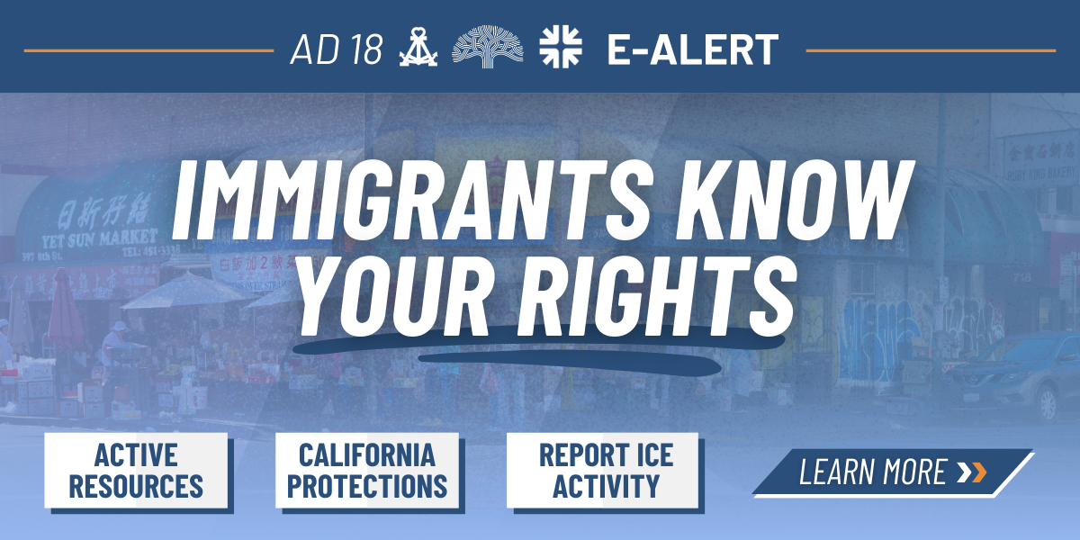 Asm. Bonta Know Your Rights Newsletter Graphic