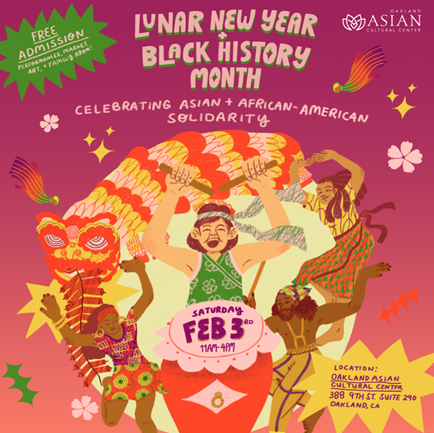 Lunar New Year Black and Black History Month Community Event Image