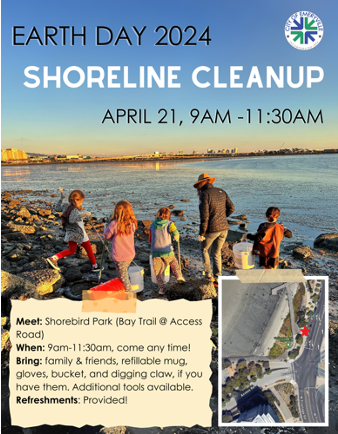 Shoreline cleanup graphic