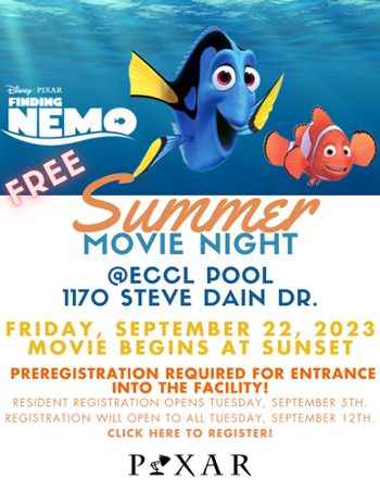 Summer Movie Night Finding Nemo