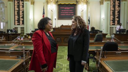 Bonta and guest in Chambers - Bay Area Music Project