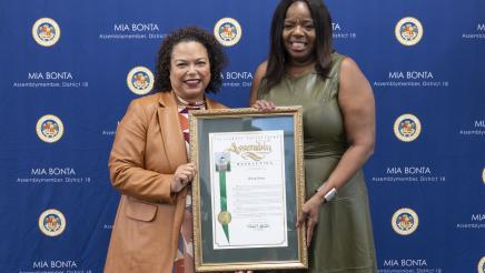 Cathy Adams with Bonta AD18 District Awards