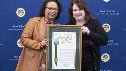 Ellen Corbett with Bonta AD18 District Awards