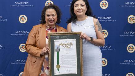 Nidya Baez with Bonta AD18 District Awards
