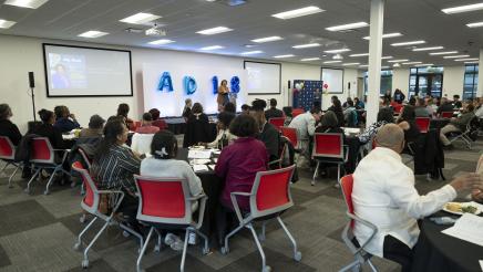 Bonta opening remarks on the podium AD18 District Awards