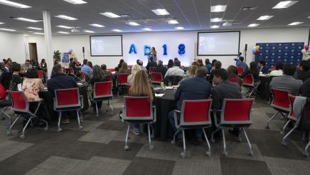 Bonta opening remarks on the podium AD18 District Awards