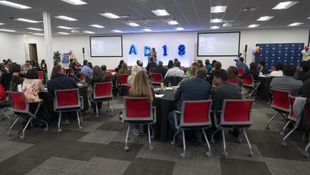 Bonta opening remarks on the podium AD18 District Awards