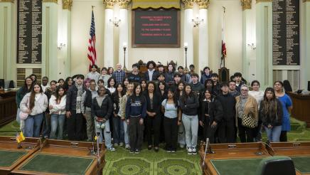 Asm. Bonta with Oakland High School Health Students at the Capitol