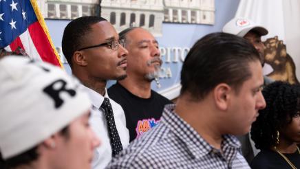 Background photos for Youth Justice Press Conference