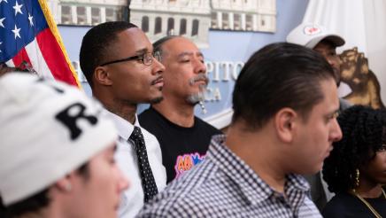 Background photos for Youth Justice Press Conference