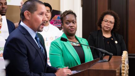 Guest speaker for Youth Justice Press Conference