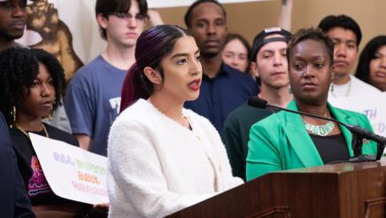 Guest speaker for Youth Justice Press Conference