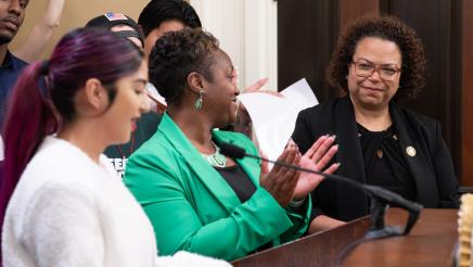 Guest speaker for Youth Justice Press Conference
