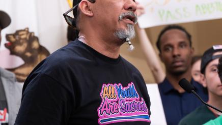 Guest speaker for Youth Justice Press Conference