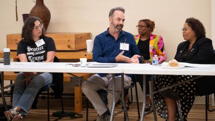 Photo of guests LGBTQ Roundtable