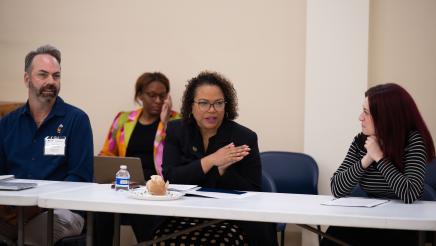 Photo of Asm. Bonta and guests LGBTQ Roundtable