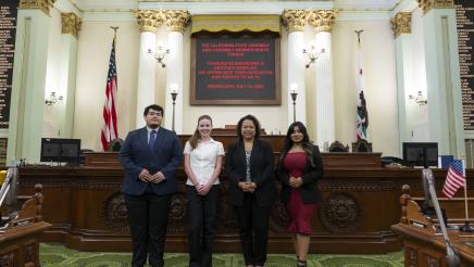 Asm. Bonta and Interns in session